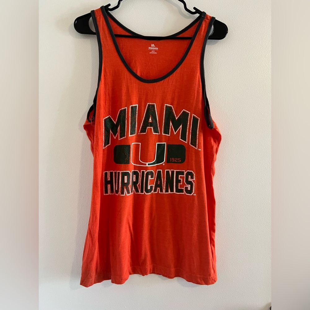 Men’s UM Miami Canes Tank Top Orange